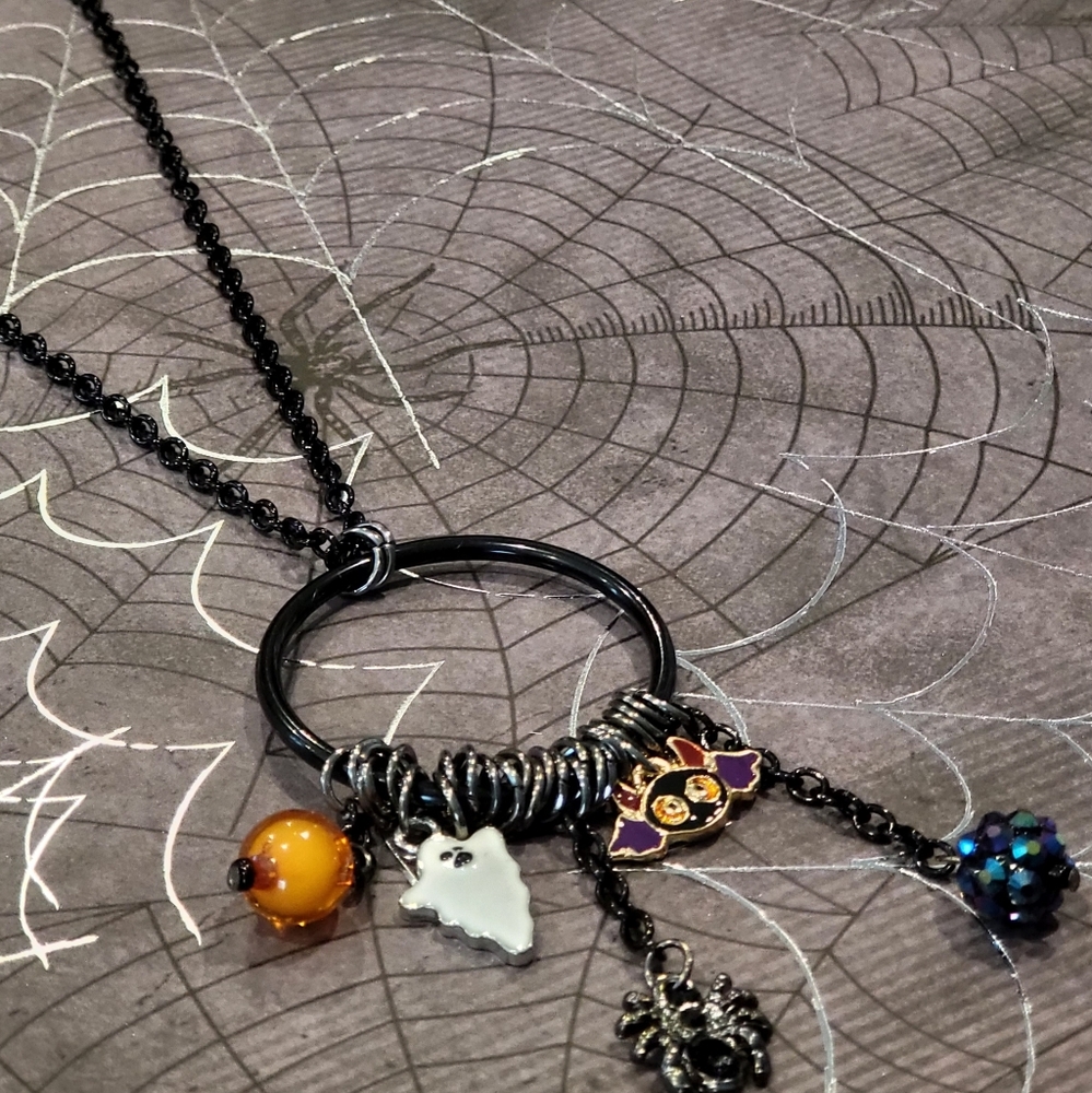 Halloween Charm Necklace - Picture 1 of 2